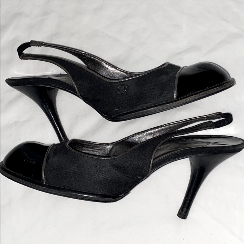 Chanel Black Slingback Pumps - Picture 6 of 11
